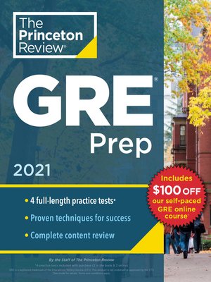 cover image of Princeton Review GRE Prep, 2021